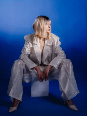 Oversized Shimmer Suit